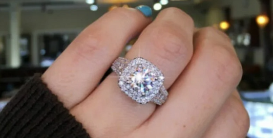 New Hot Selling Silver Plated Stainless Steel Rings For Women Cubic Zircon Jewelry Wedding Engagement Ring Wholesale Size 5-11