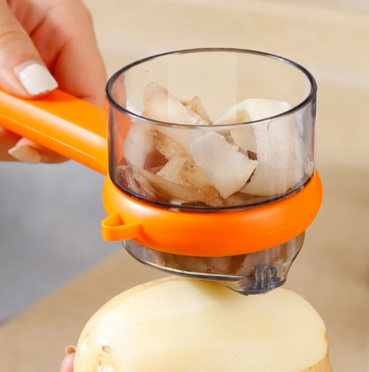 Vegetables Peeling Knife with Storage Box Manual Fruit Apple Peeling Cutter Potatoes Cucumber Shelling Tool Kitchen Accessories