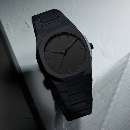 Minimalist Matte Black Unisex Wristwatch – Premium Everyday Style