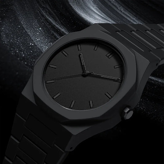 Minimalist Matte Black Unisex Wristwatch – Premium Everyday Style